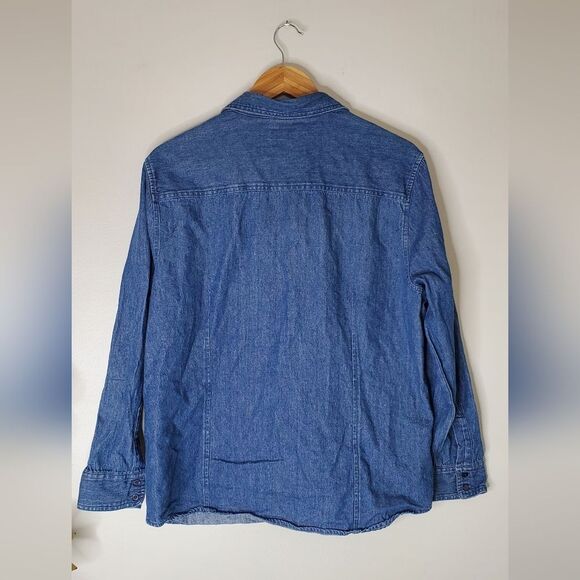 Classic Elements Embroidered Halloween Denim Shirt Womens Size 14 - Picture 9 of 9